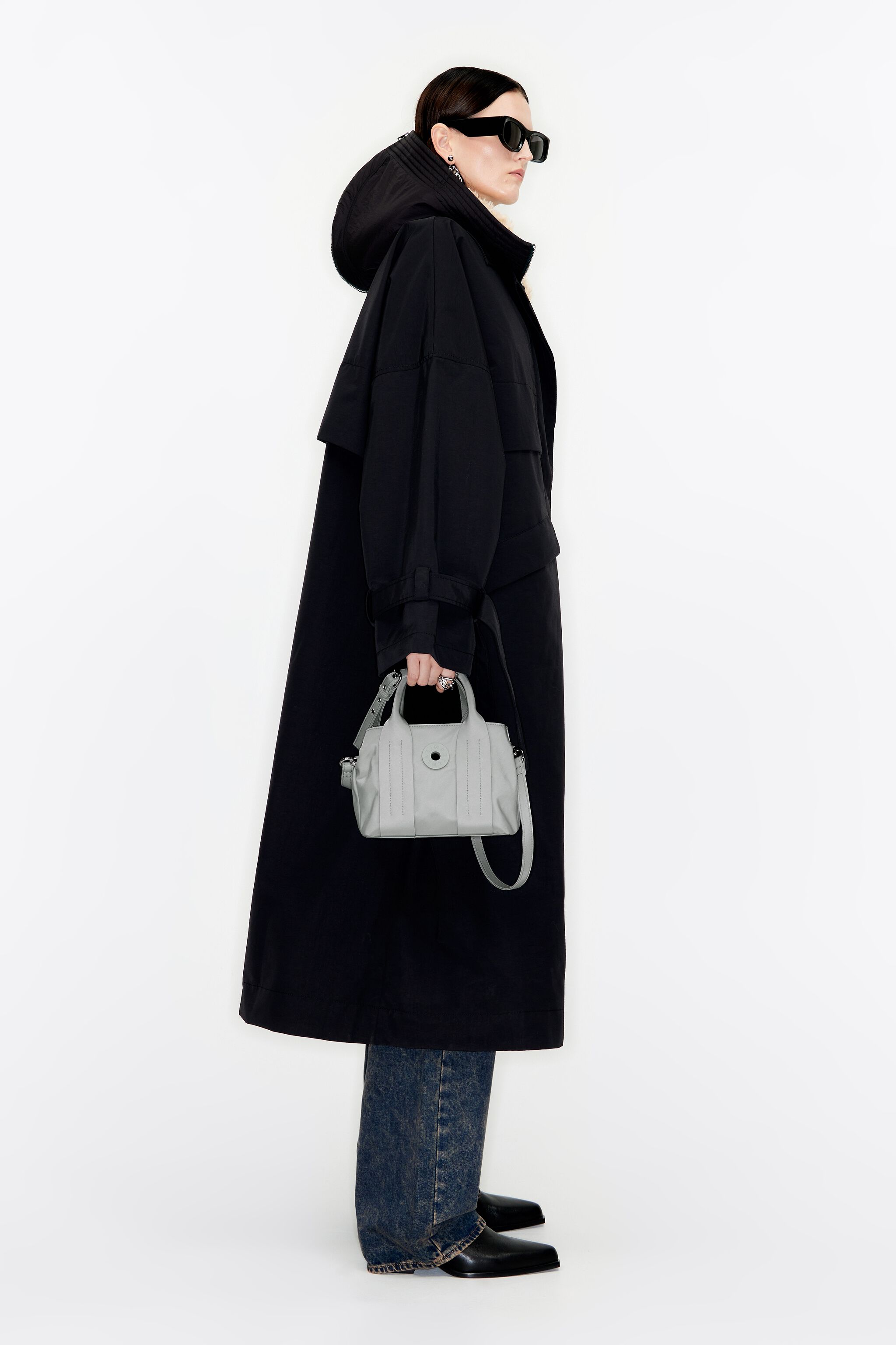 XS light gray tote bag