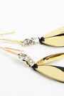 Long black resin earrings Long black resin earrings