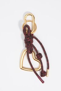 Heart and cord key ring