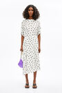 Long white Logo Dot dress Long white Logo Dot dress