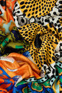 Retro orange patchwork scarf Retro orange patchwork scarf