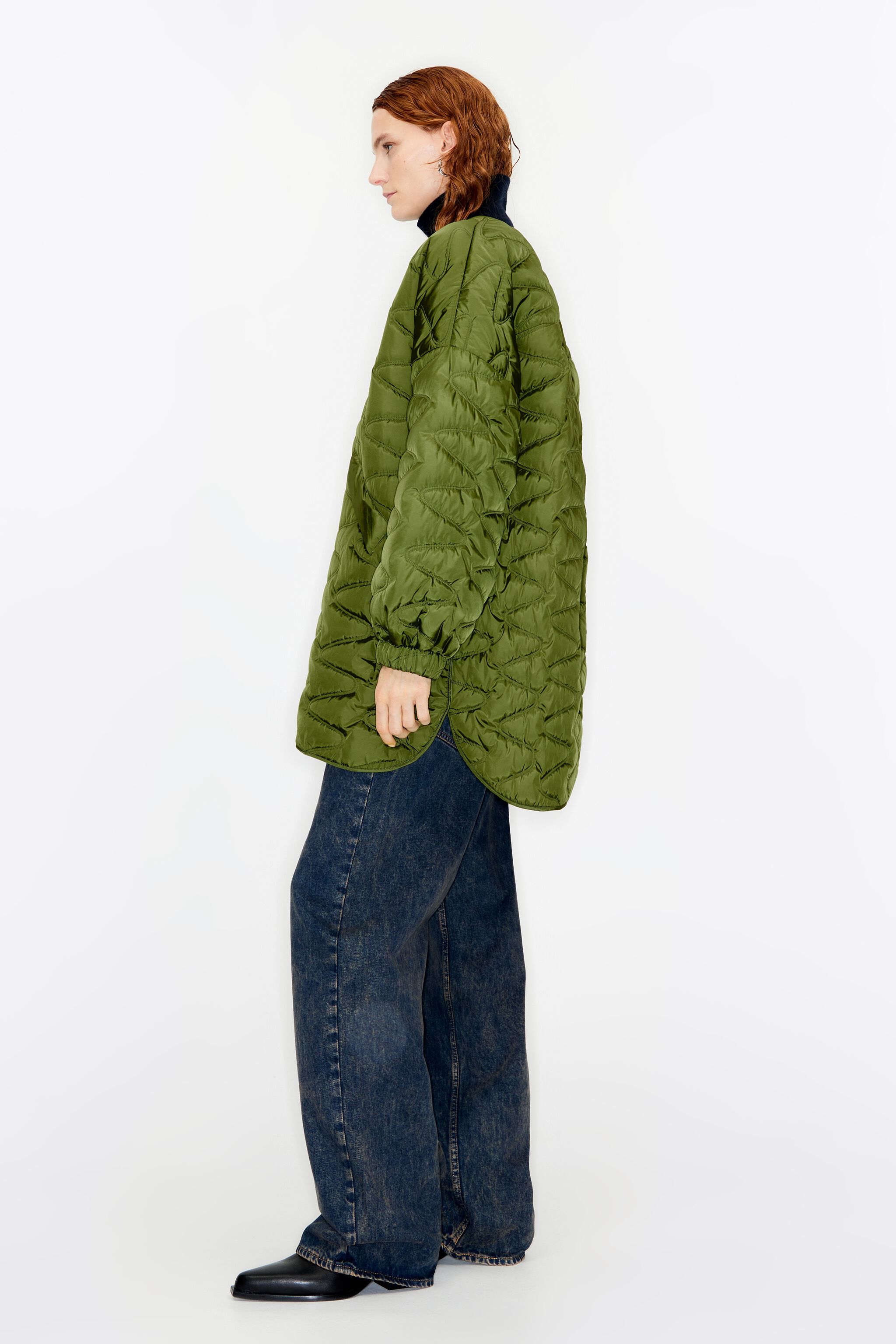 Khaki quilted jacket