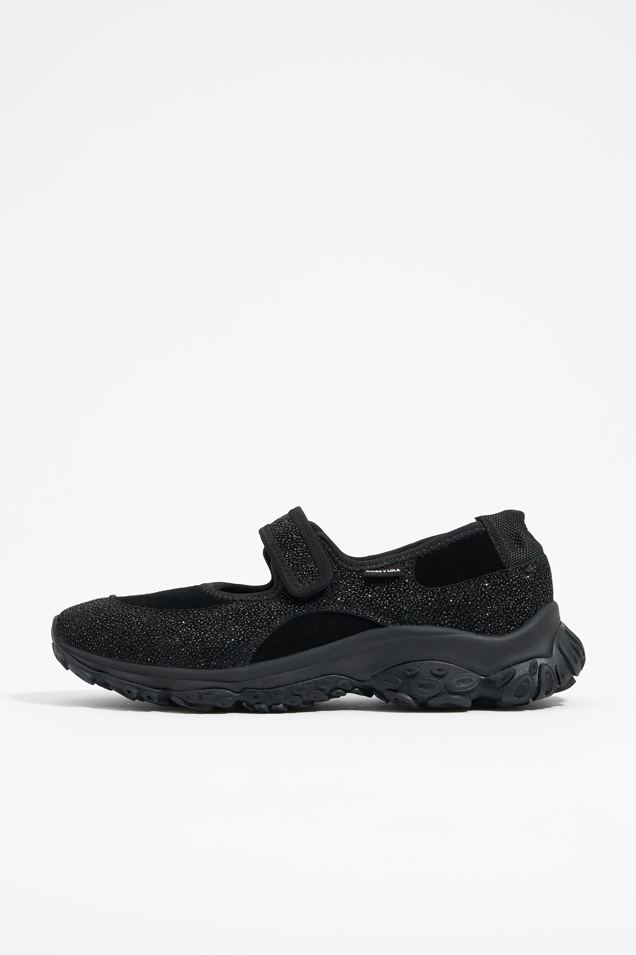 2024人気の split Black leather ballerina runner Mary-Jane octopus 靴