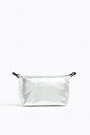 S ivory nylon trapezium make-up case S ivory nylon trapezium make-up case