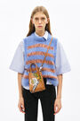 Tan printed mini tote bag Tan printed mini tote bag