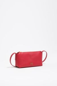 Red leather mini bag