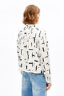 White Paper-Lines boxy shirt White Paper-Lines boxy shirt