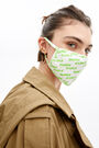 Neon green logo face mask Neon green logo face mask