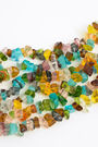 Short multicolor glass necklace Short multicolor glass necklace