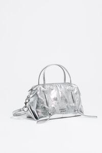 Mini silver leather Lolita bag