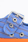 Blue striped sporty ballet flat Blue striped sporty ballet flat