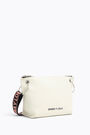 M white leather trapezium crossbody bag M white leather trapezium crossbody bag