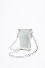 Silver leather phone minibag Silver leather phone minibag