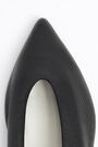 Black leather court shoe Black leather court shoe