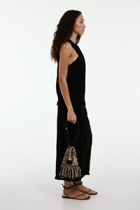 Small vanilla leather bag