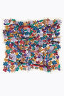 Ochre floral animal scarf Ochre floral animal scarf