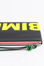 Black leather logo envelope make-up case Black leather logo envelope make-up case