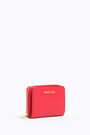 Square red leather purse Square red leather purse