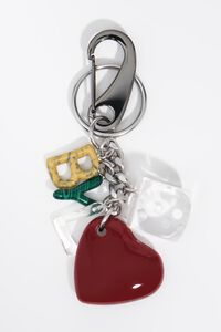 Resin logo key ring