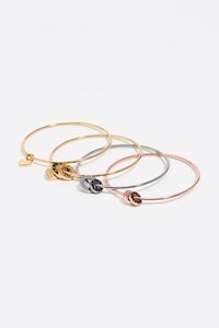 Set of 4 heart logo bracelets