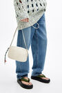 XS white leather crossbody bag XS white leather crossbody bag