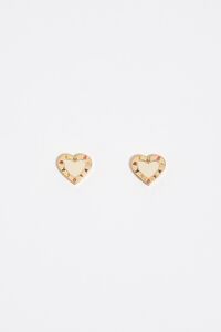Ivory heart logo earrings