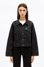 Black boxy denim jacket Black boxy denim jacket