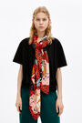 Red moons and butterflies scarf Red moons and butterflies scarf
