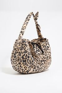 Large beige Leopard nylon shopper bag Large beige Leopard nylon shopper bag