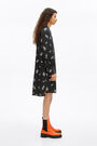 Black Pop-Stars midi shirt dress Black Pop-Stars midi shirt dress
