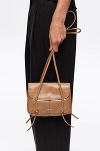 Honey leather Mini flap bag