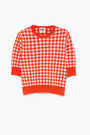 Red gingham jumper Red gingham jumper