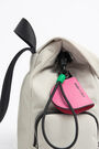 Stone nylon flap backpack Stone nylon flap backpack