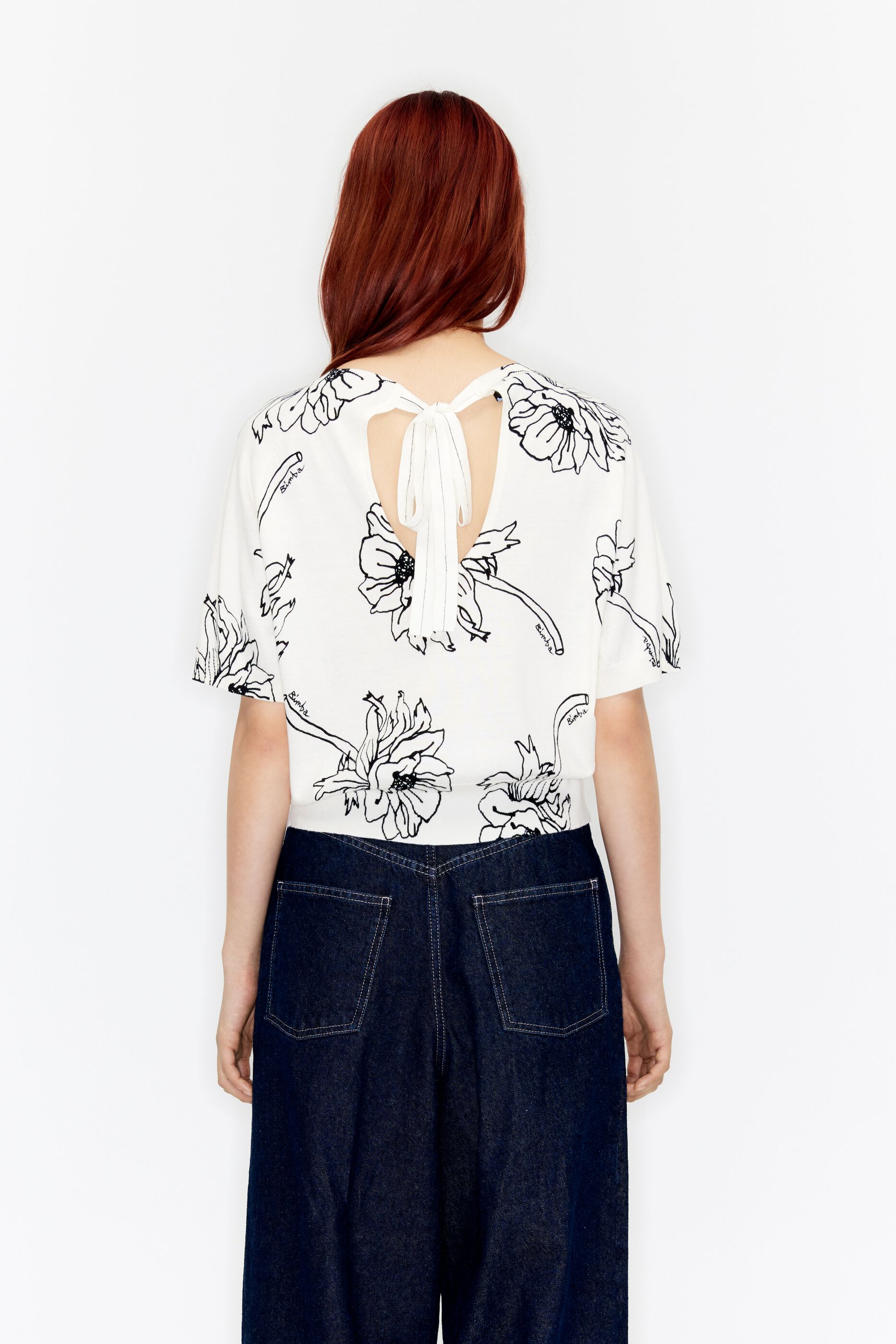 White floral sweater new arrivals