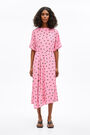 Long pink Logo Dot dress Long pink Logo Dot dress