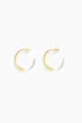 Uneven two-tone hoop earrings Uneven two-tone hoop earrings