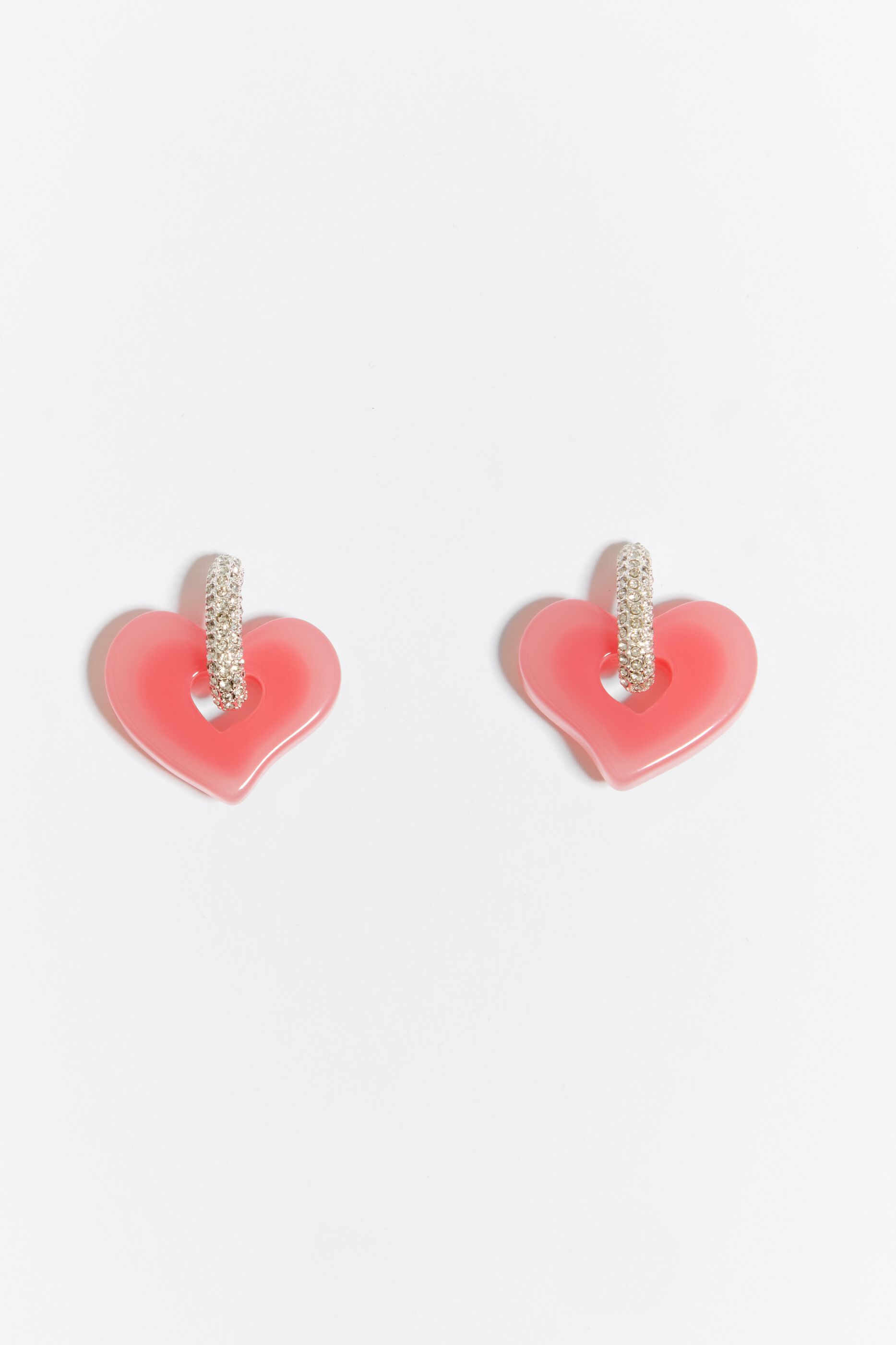 Red and pink earrings on sale