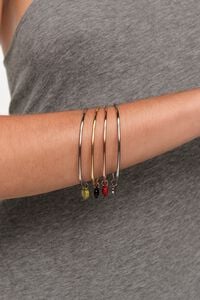 Set of 5 heart logo bracelets