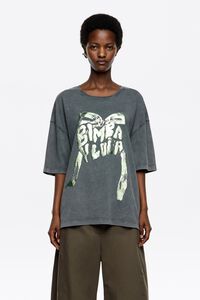 Light gray logo tie T-shirt Light gray logo tie T-shirt