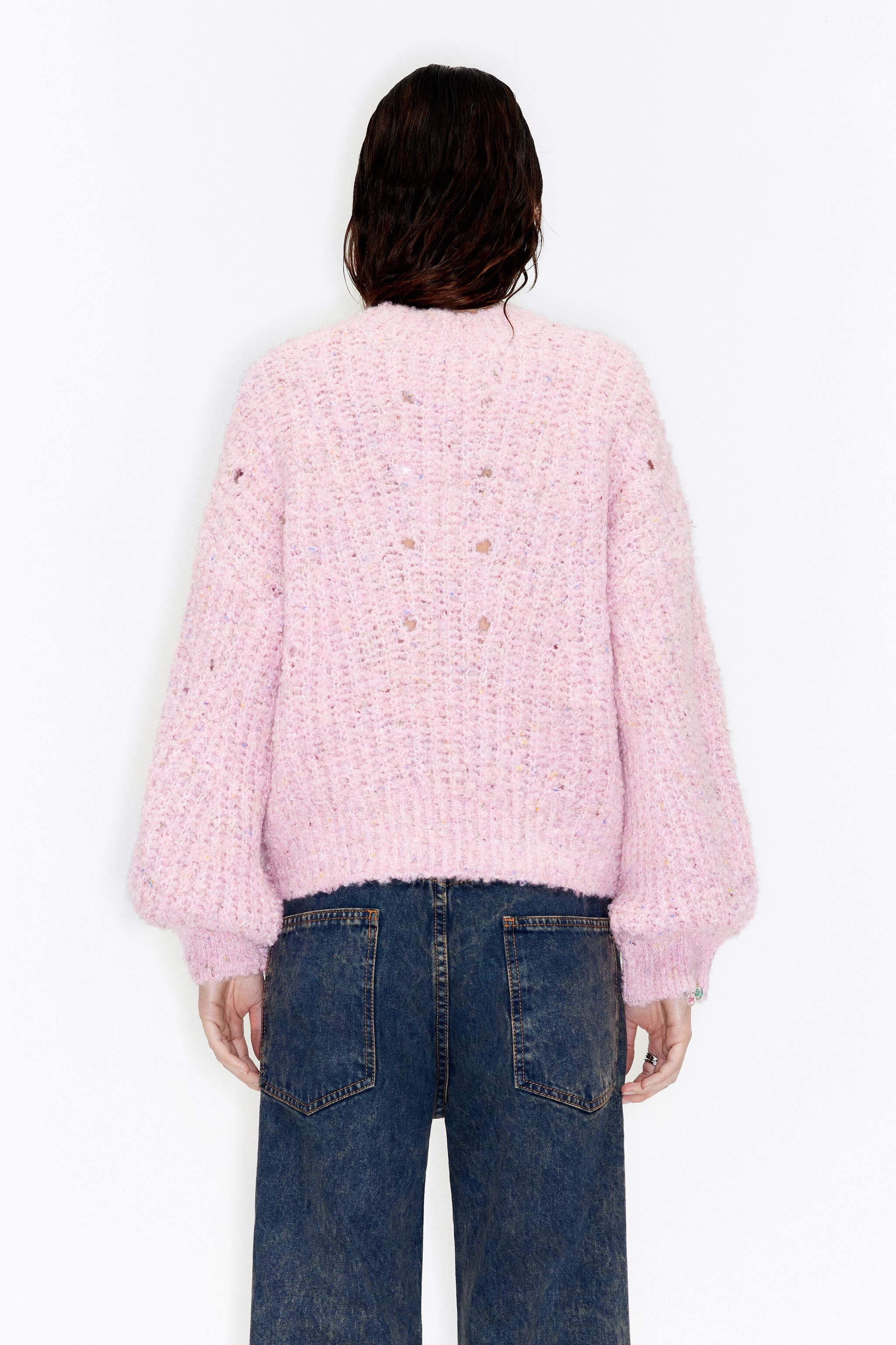 Ganni julliard hotsell sweater pink