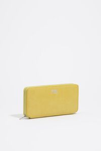 Large lemon leather wallet
