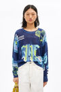 Blue Cities linen jumper Blue Cities linen jumper