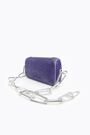 Purple crackle-glaze leather bag Purple crackle-glaze leather bag