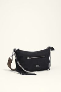 Large black nylon Madrid bag