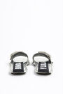 Flat silver sandal Flat silver sandal