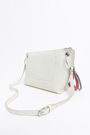 M white leather trapezium crossbody bag M white leather trapezium crossbody bag