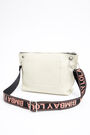 M white leather trapezium crossbody bag M white leather trapezium crossbody bag