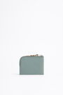 S aquamarine nylon coin purse S aquamarine nylon coin purse