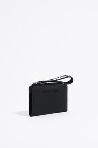 Black nylon compact purse