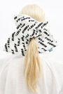 White logo hair tie White logo hair tie